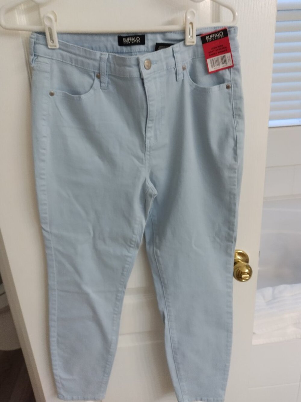 NWT Buffalo David Bitton Havana Jeans Women' 30/25 Baby Blue Ankle Skinny